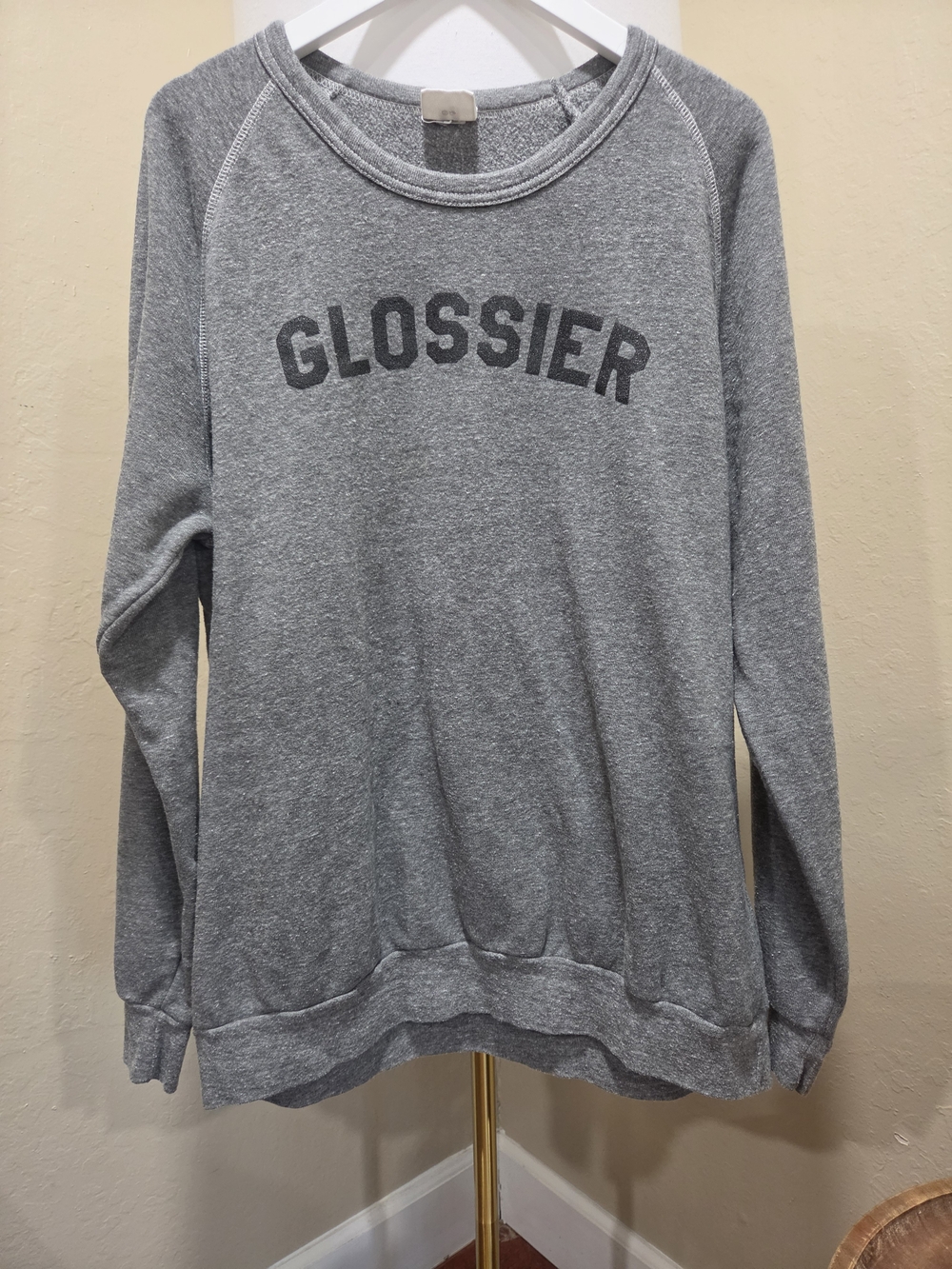 Glossier Women's Gray Logo Sweatshirt